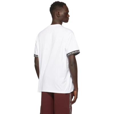 Shop Burberry White Teslow T-shirt In White A1464