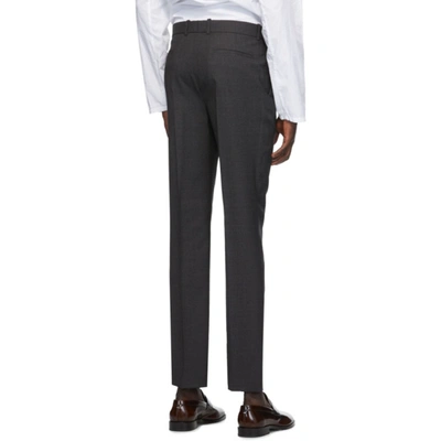 Shop Maison Margiela Grey Two Ply Poplin Trousers In 860 Drkgrey