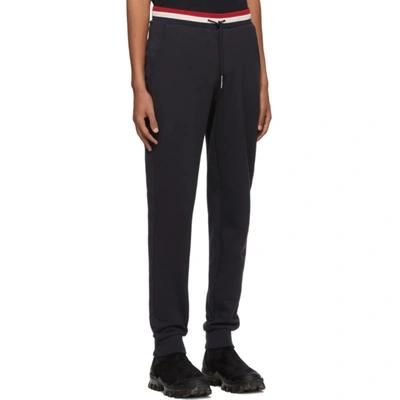 Shop Moncler Navy Retro Lounge Pants In 778 Navy