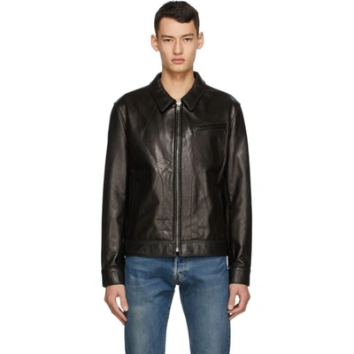 Shop Schott Black Leather Unlined Jacket