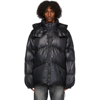 Shop Mastermind Japan Mastermind World Black Rocky Mountain Featherbed Edition Down Ns Parka