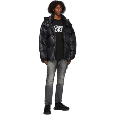 Shop Mastermind Japan Mastermind World Black Rocky Mountain Featherbed Edition Down Ns Parka