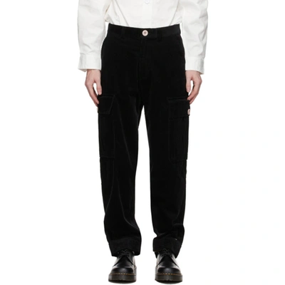 Shop Landlord Black Corduroy Cargo Pants