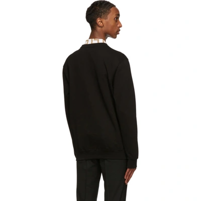 Shop Versace Black Medusa Sweatshirt In A1008 Black