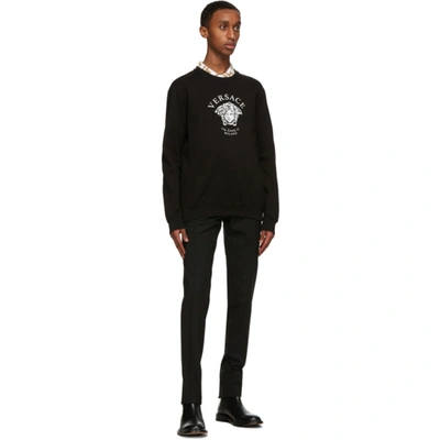 Shop Versace Black Medusa Sweatshirt In A1008 Black