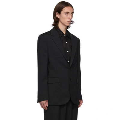 Shop Hope Black Wool Bolt Blazer