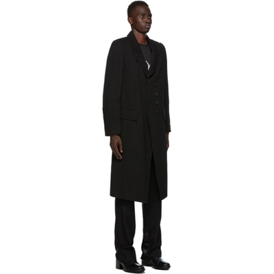 Shop Ann Demeulemeester Ssense Exclusive Black God Of Wild Simplistic Coat In 099 Black