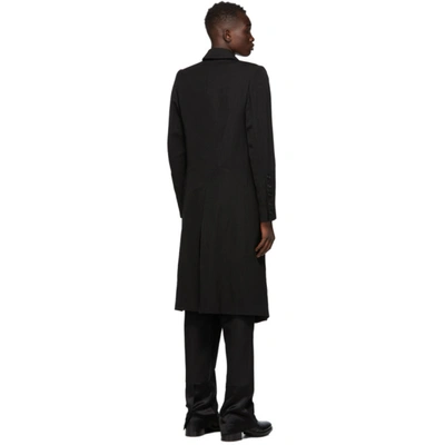 Shop Ann Demeulemeester Ssense Exclusive Black God Of Wild Simplistic Coat In 099 Black