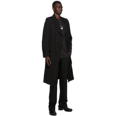 Shop Ann Demeulemeester Ssense Exclusive Black God Of Wild Simplistic Coat In 099 Black