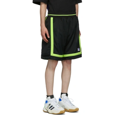 Shop Sankuanz Reversible Black & Green Adidas Originals Edition Basketball Shorts