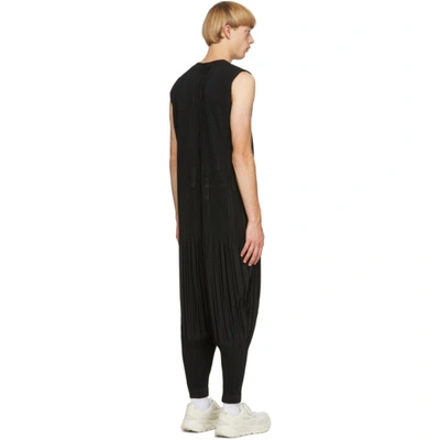 Shop Issey Miyake Homme Plisse  Black Pleats Bottom 1 Jumpsuit In 15 Black