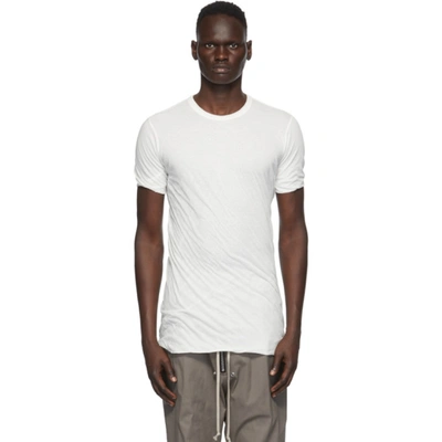 Shop Rick Owens White Double T-shirt In 110 White
