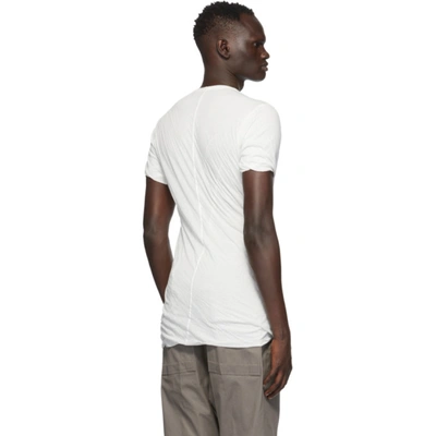 Shop Rick Owens White Double T-shirt In 110 White