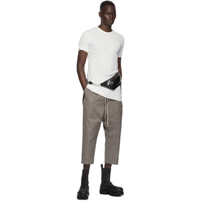 Shop Rick Owens White Double T-shirt In 110 White