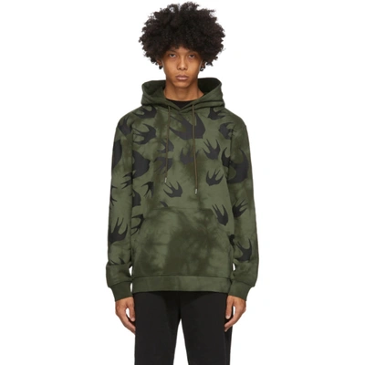 Shop Mcq By Alexander Mcqueen Green Mcq Swallow Tie-dye Hoodie In 3049 Green