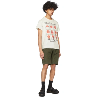 Shop R13 Green Military Cargo Shorts In Olive