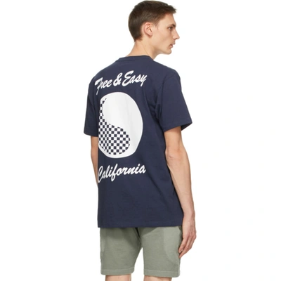 Shop Vans Navy Free & Easy Edition Logo T-shirt In Dress Blues