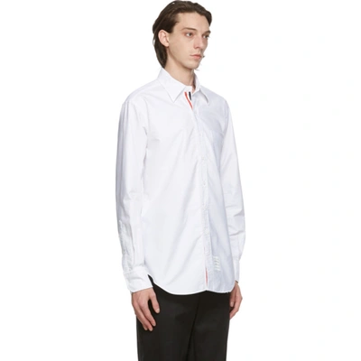 Shop Thom Browne White Oxford Shirt In 100 White