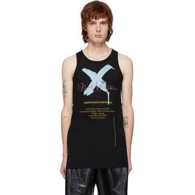 Shop Haider Ackermann Black Graphic Tank Top