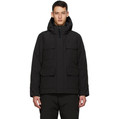 Shop Canada Goose Black Down 'black Label' Maitland Parka