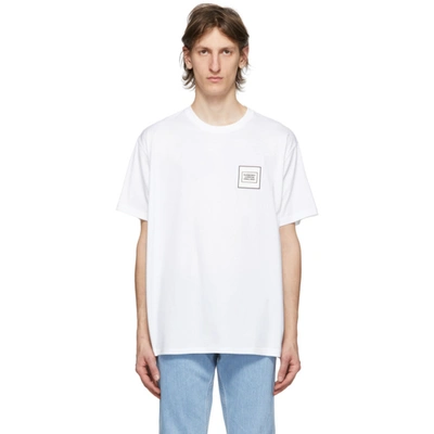 Shop Burberry White Logo Karlford T-shirt