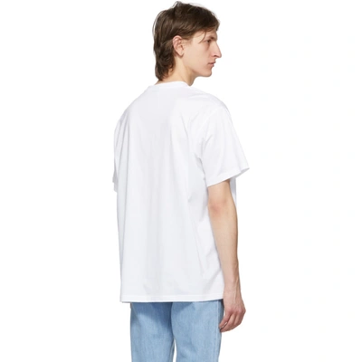 Shop Burberry White Logo Karlford T-shirt