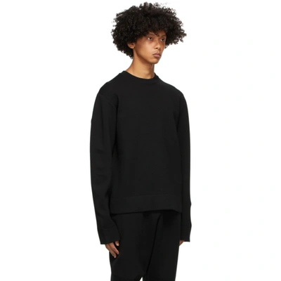 Shop Bottega Veneta Black & Brown Wool Double-face Sweatshirt In 1092 Black