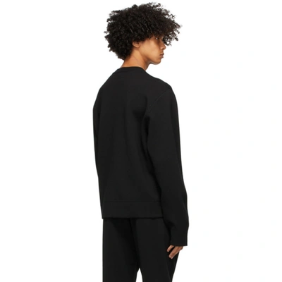 Shop Bottega Veneta Black & Brown Wool Double-face Sweatshirt In 1092 Black