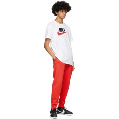 Shop Nike White Icon Futura T-shirt In 100 White