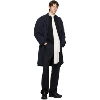 Shop Random Identities Navy Newcar Coat