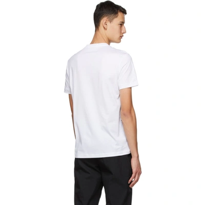 Shop Fendi White Logo T-shirt In F0znm White