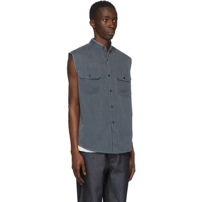 Shop Sankuanz Blue Sleeveless Shirt