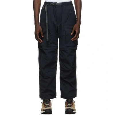 Shop Nike Black Acg Smith Summit Cargo Pants In 010 Blk/blk