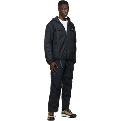 Shop Nike Black Acg Smith Summit Cargo Pants In 010 Blk/blk