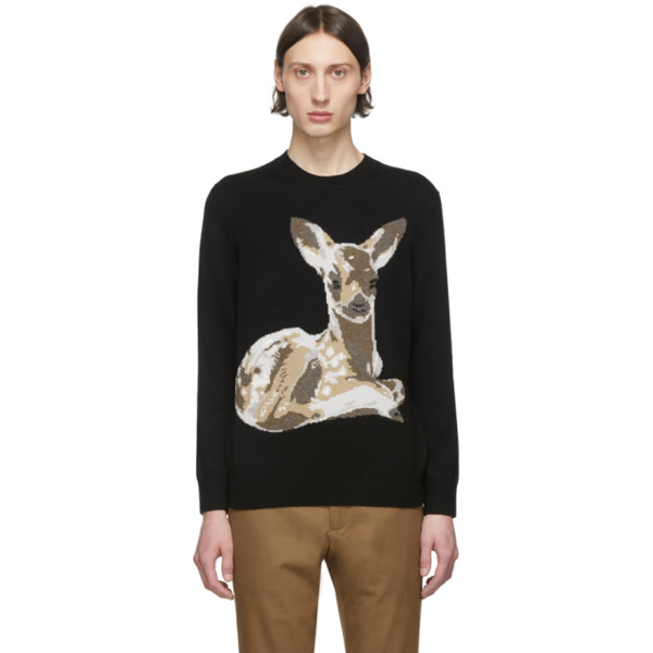 burberry deer sweater