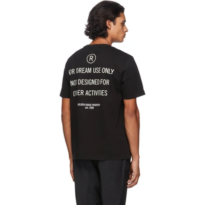 Shop Golden Goose Black Dream Only T-shirt In 90212black/
