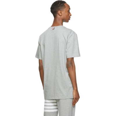 Shop Thom Browne Grey Relaxed Fit T-shirt In 055 Light G