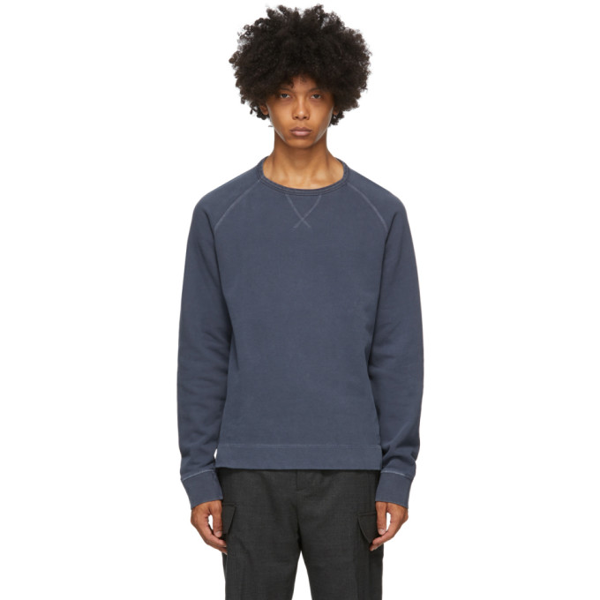 Officine Générale Navy & White Benoit Shirt
