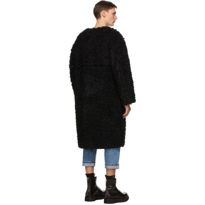 Shop R13 Black Sherpa Military Liner Coat