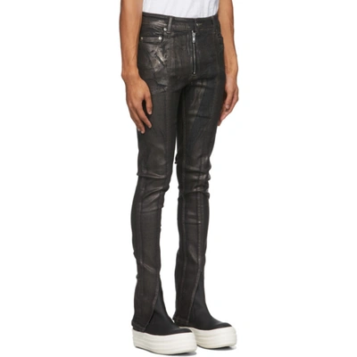 Rick Owens Drkshdw Black Slit Tyrone Jeans In 74 Putty | ModeSens