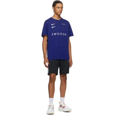 Shop Nike Blue Sportswear Swoosh T-shirt In Royal Blue