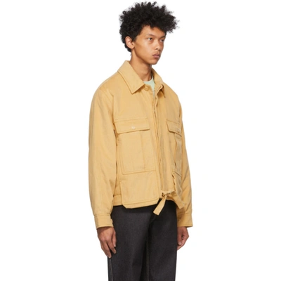 Shop Jacquemus Yellow 'la Veste Esterel' Jacket