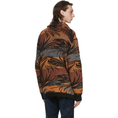 Shop Missoni Multicolor Wool And Mohair Cardigan In S00g3 Brown