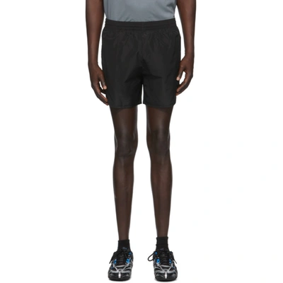 Shop Balenciaga Black Running Shorts In 1000black