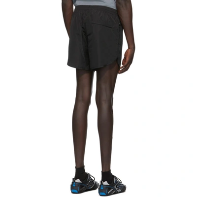 Shop Balenciaga Black Running Shorts In 1000black