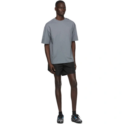 Shop Balenciaga Black Running Shorts In 1000black
