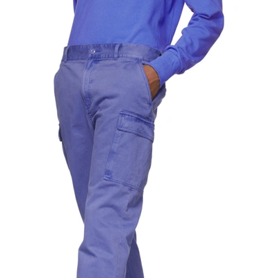 Shop Aimé Leon Dore Aime Leon Dore Blue Chino Cargo Pants In Amp Blue