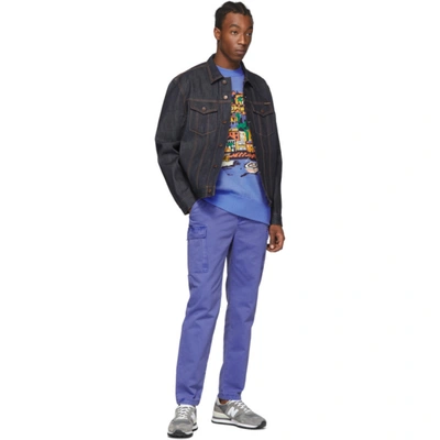 Shop Aimé Leon Dore Aime Leon Dore Blue Chino Cargo Pants In Amp Blue