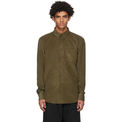 Shop Naked And Famous Khaki Corduroy Easy Shirt