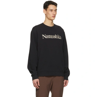 Shop Nanushka Black Remy Sweatshirt